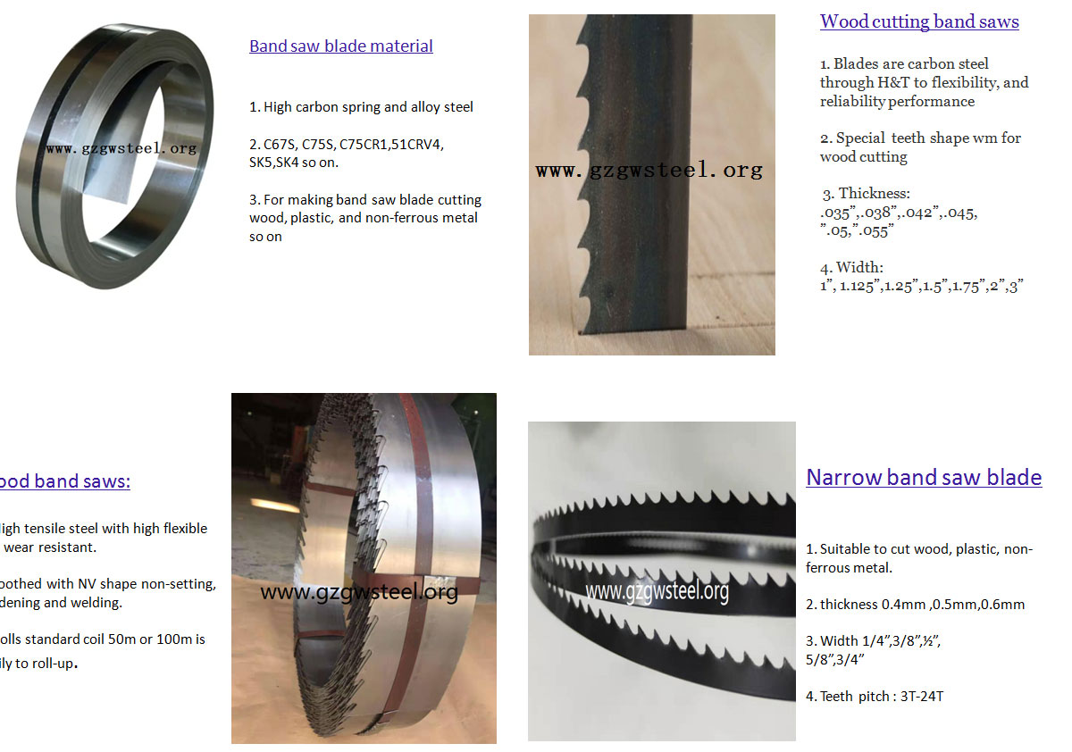 c75cr1 alloy steel for band saw blade
